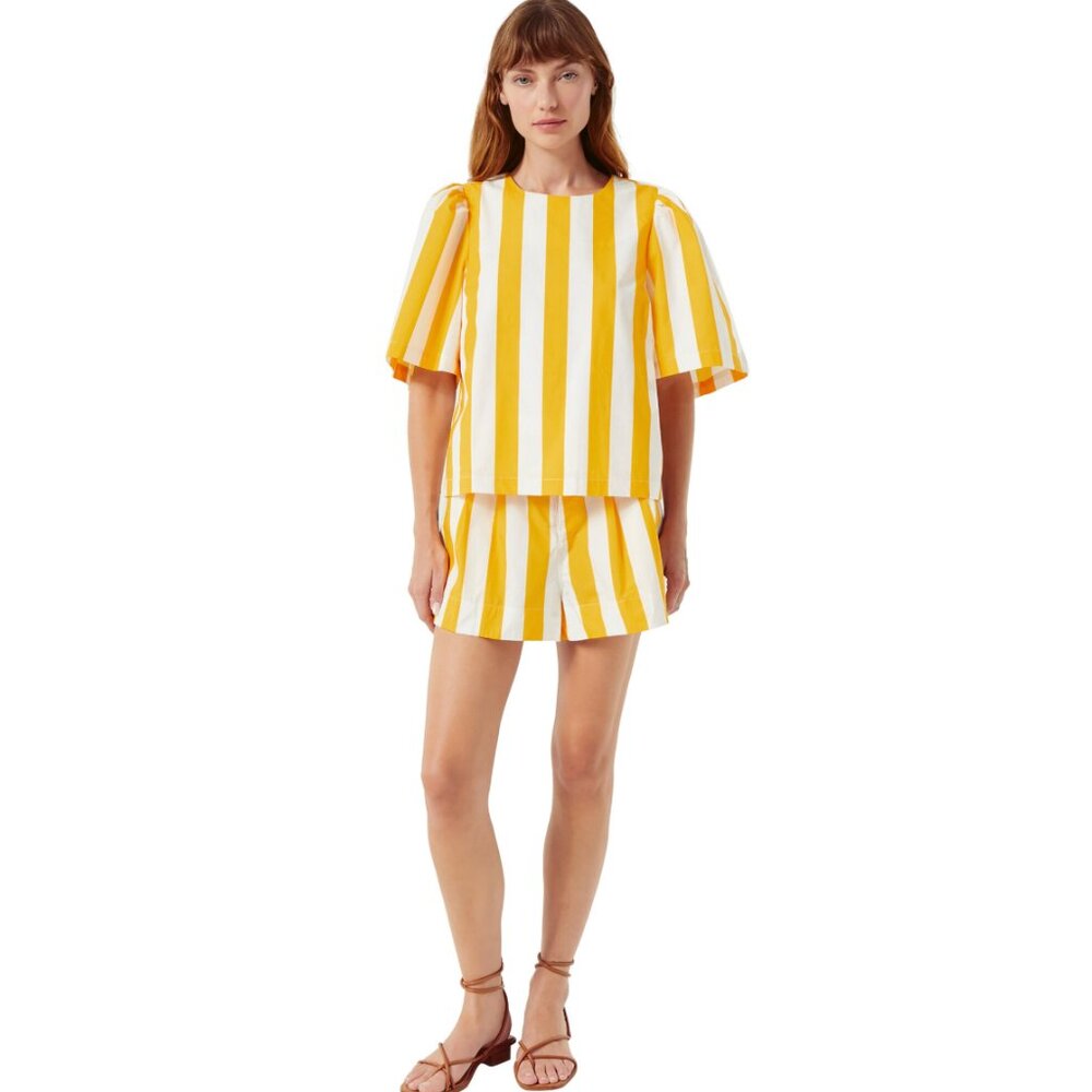 RHODE WALKER SHORT in Yellow/White Stripe NWOT S Anthropologie - Picture 13 of 13